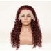 Stema #99j Red Burgundy 13x4 Transparent Lace Frontal Wig